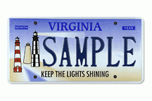 Lighthouses (Virginia) Plate
