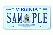 Washington & Lee University Plate